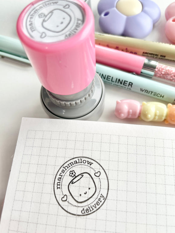 SELF INKING STAMP - MARSHMALLOW DELIVERY - Marshmallow Studio