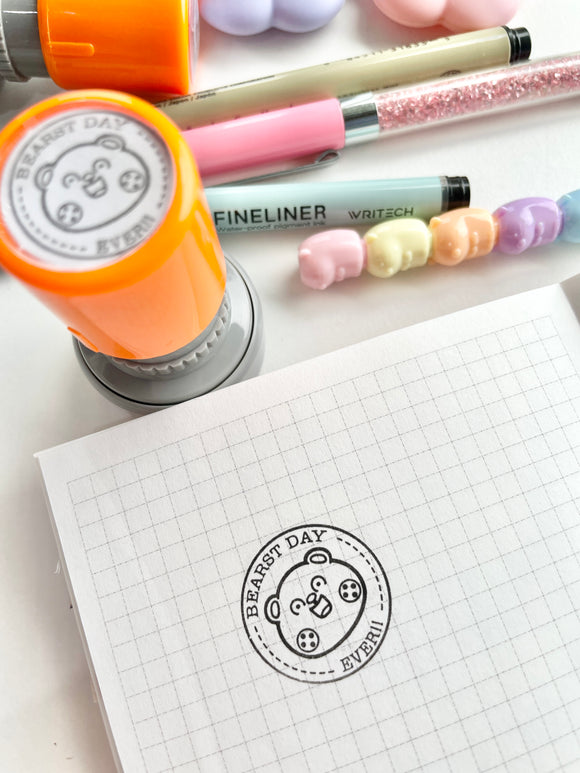 SELF INKING STAMP - BEARST DAY EVER! - Marshmallow Studio