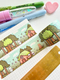 WOODLAND - (OVERSTOCK) - 30mm WIDE FOILED WASHI TAPE - Marshmallow Studio