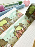 WOODLAND - (OVERSTOCK) - 30mm WIDE FOILED WASHI TAPE - Marshmallow Studio