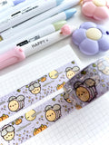 BUMBLE BATS - 20mm SILVER FOILED WASHI TAPE - Marshmallow Studio