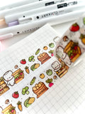 FARMERS MARKET WITH COCOA - 15mm WASHI TAPE - Marshmallow Studio