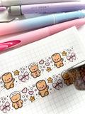 GINGERMALLOW - 15mm PET CLEAR WASHI TAPE