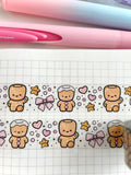 GINGERMALLOW - 15mm PET CLEAR WASHI TAPE