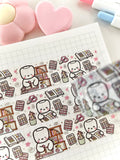 COCOA STICKER TIME - 20mm SILVER FOILED WASHI TAPE