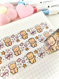 GINGERMALLOW - 15mm PET CLEAR WASHI TAPE