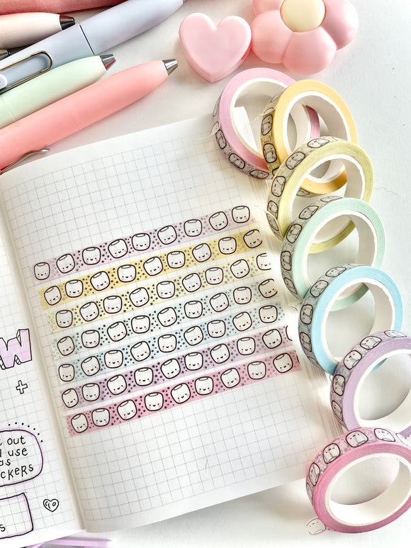 MINI MARSHMALLOW RAINBOW WASHI TAPE SET - Marshmallow Studio