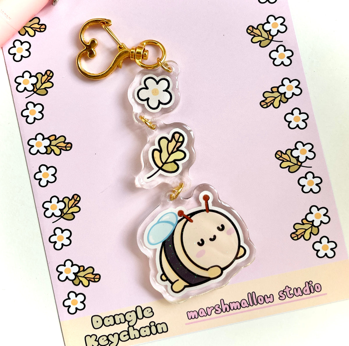 DANGLE KEYCHAIN (ONE PER PERSON) - BEE DAZZLED