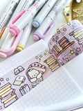 RESTFUL READ - 30mm WIDE WASHI TAPE - Marshmallow Studio