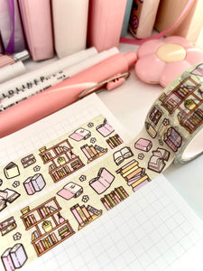 BOOK CORNER - 20mm FOILED WASHI TAPE - Marshmallow Studio