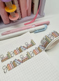 MISTED CHAPTERS - 20mm DIE-CUT WIDE WASHI TAPE - Marshmallow Studio