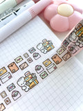 MEDLEY OF MAIL WITH COCOA - 15mm WASHI TAPE - Marshmallow Studio