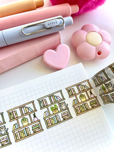 SHELF LOVE - 30mm WIDE FOILED WASHI TAPE - Marshmallow Studio