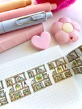 SHELF LOVE - 30mm WIDE FOILED WASHI TAPE - Marshmallow Studio