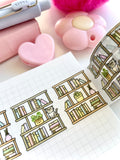 SHELF LOVE - 30mm WIDE FOILED WASHI TAPE - Marshmallow Studio