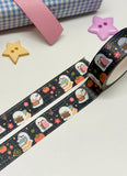 SPOOKS & BOOKS - 15mm FOILED WASHI TAPE - Marshmallow Studio