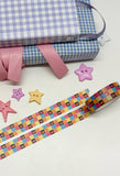 PUMPKIN CHECKS - 15mm FOILED WASHI TAPE - Marshmallow Studio