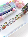 COCOA "GOT TO EAT" - 20mm CLEAR PET WASHI TAPE - Marshmallow Studio