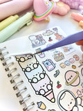 MEDLEY OF MAIL - REUSABLE STICKER BOOK - Marshmallow Studio