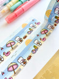 SUMMER WITH COCOA - (*LIMIT 2 PER PERSON) - 20mm FOILED WASHI TAPE - Marshmallow Studio