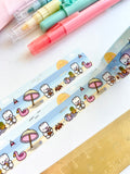SUMMER WITH COCOA - (*LIMIT 2 PER PERSON) - 20mm FOILED WASHI TAPE - Marshmallow Studio