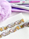 BOOKS BY DAY - 15mm FOILED WASHI TAPE - Marshmallow Studio