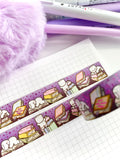 BOOKS BY NIGHT - 15mm *PINK* FOILED WASHI TAPE - Marshmallow Studio
