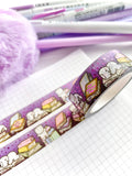 BOOKS BY NIGHT - 15mm *PINK* FOILED WASHI TAPE - Marshmallow Studio