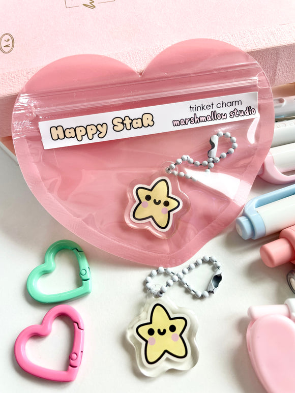 TRINKET CHARM - HAPPY STAR - Marshmallow Studio