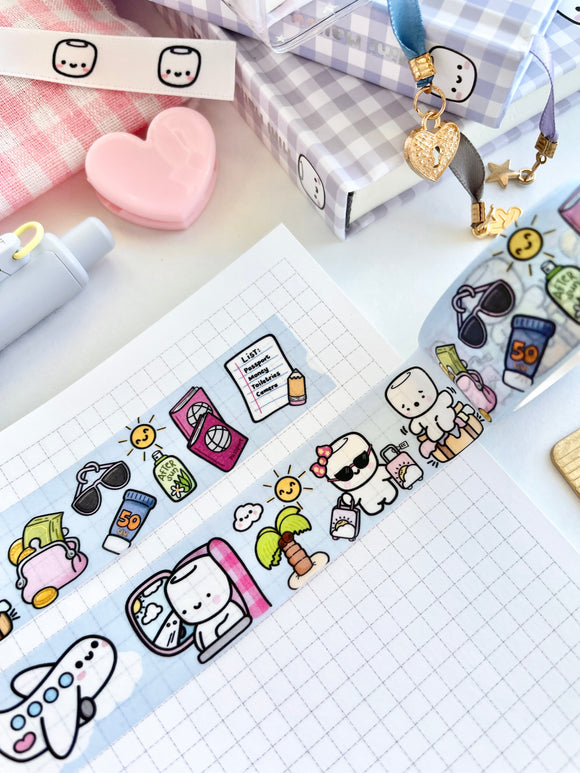 COCOA VACAY (HYBRID) - 20mm WASHI TAPE - Marshmallow Studio