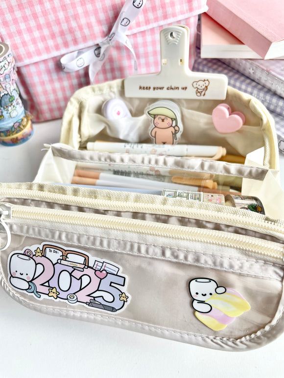 FLUMP PEN POUCH (1 PER PERSON) - SUGAR - Marshmallow Studio