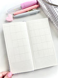 MINI MALLOW WEEKS - PERIWINKLE GINGHAM - Marshmallow Studio