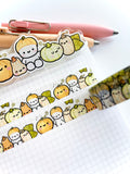 PUMPKIN PATCH - 15mm (ONE PER PERSON) - PET CLEAR WASHI TAPE - Marshmallow Studio