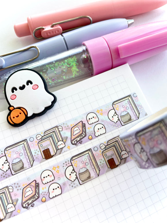 GHOST STORIES - 15mm FOILED WASHI TAPE - Marshmallow Studio