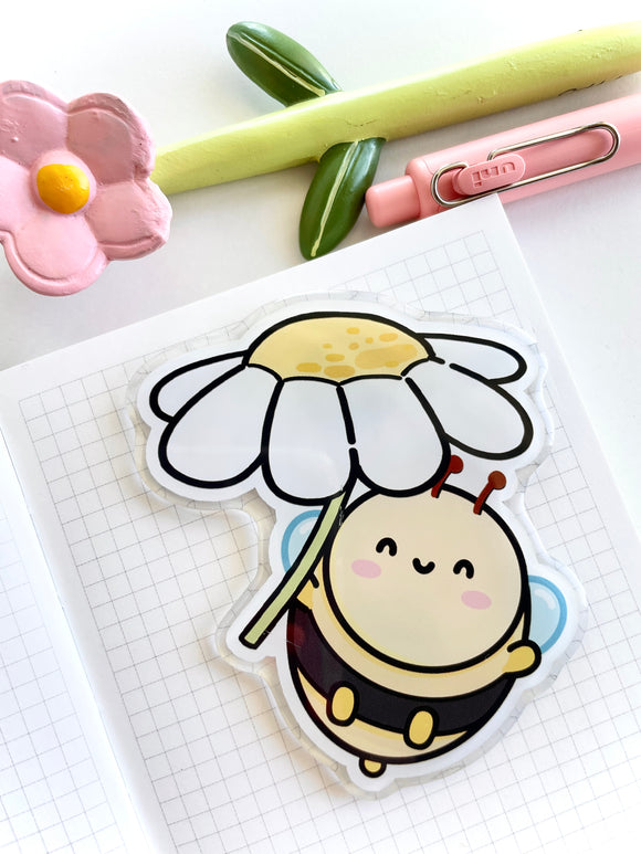 ACRYLIC MAGNET - DAISY UMBRELLA CHUBBY BEE - Marshmallow Studio