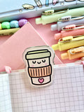 COFFEE CUP - ACRYLIC PAGE CLIP - Marshmallow Studio
