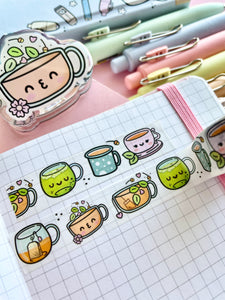 TIMELESS TEA - 15mm WASHI TAPE - Marshmallow Studio