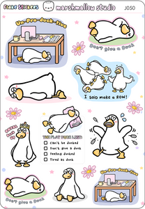 STICKER FLAKE SAMPLER - FLAT DUCK - PLANNER STICKERS - J050