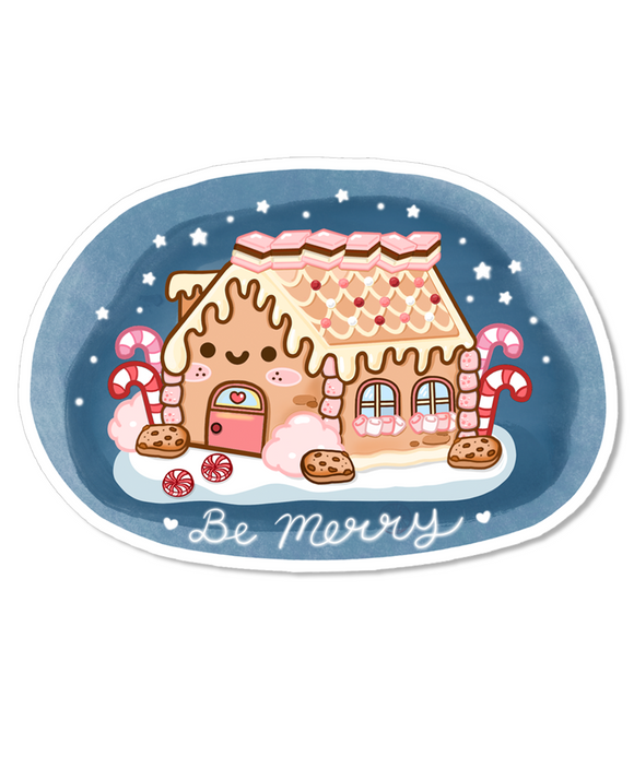 STICKER FLAKE - GINGERBREAD CANDY COTTAGE - LF7