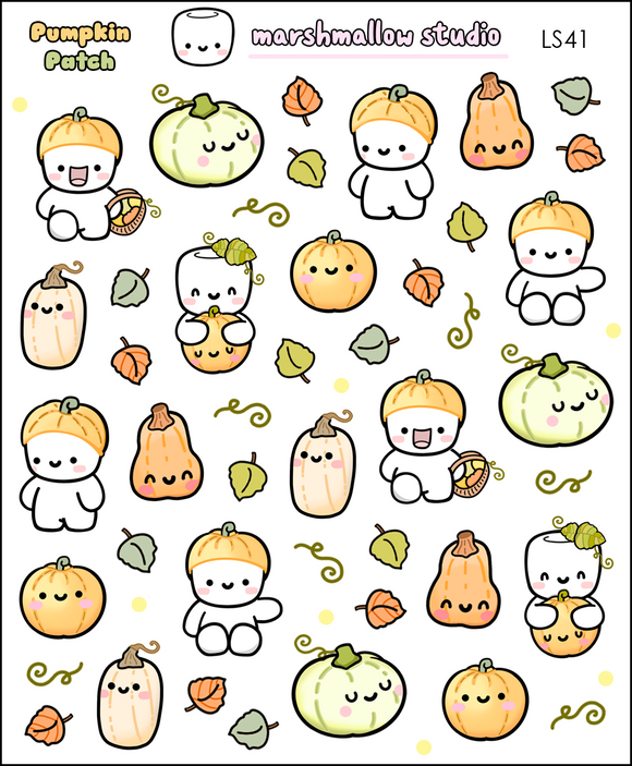 PUMPKIN PATCH - PLANNER STICKERS - LS41 - Marshmallow Studio