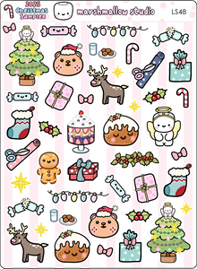 2025 CHRISTMAS SAMPLER - PLANNER STICKERS - LS48