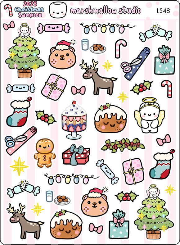 2025 CHRISTMAS SAMPLER - PLANNER STICKERS - LS48