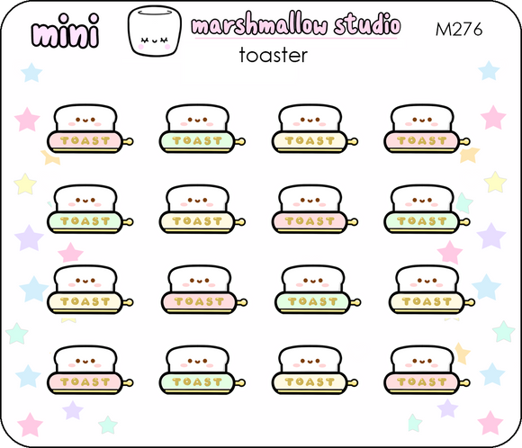 TOASTER - MINI STICKERS - PLANNER STICKERS - M276