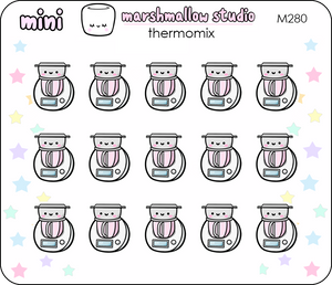 THERMOMIX - MINI PLANNER STICKERS - M280 - Marshmallow Studio