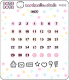 TINY DATE DOTS (RUBY) - MINI PLANNER STICKERS - M302 - Marshmallow Studio