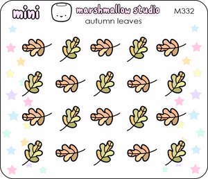 AUTUMN LEAVES - MINI PLANNER STICKERS - M332 - Marshmallow Studio