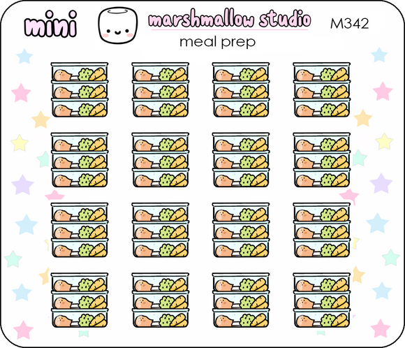 MINI STICKERS - MEAL PREP - M342 - Marshmallow Studio