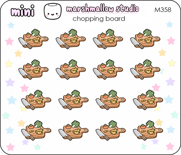 MINI STICKERS - CHOPPING BOARD - M358 - Marshmallow Studio