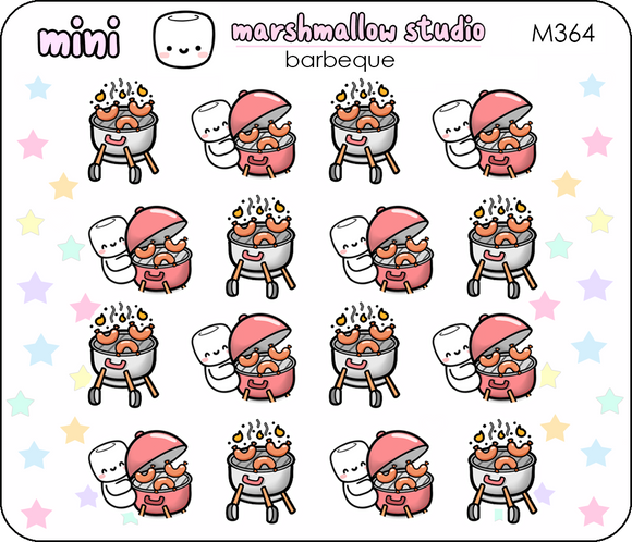 MINI STICKERS - BARBEQUE - M364 - Marshmallow Studio