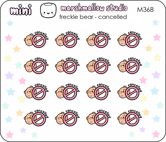 MINI STICKERS - FRECKLE BEAR 